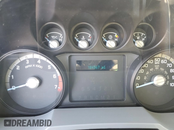2011 Ford F-250 XL with VIN 1FT7W2A68BEC66321, listed as a Copart auction lot 46033415 with 184,567 mi miles and Salvage Title. Bid and sale history available at carsss.com. Image 9.