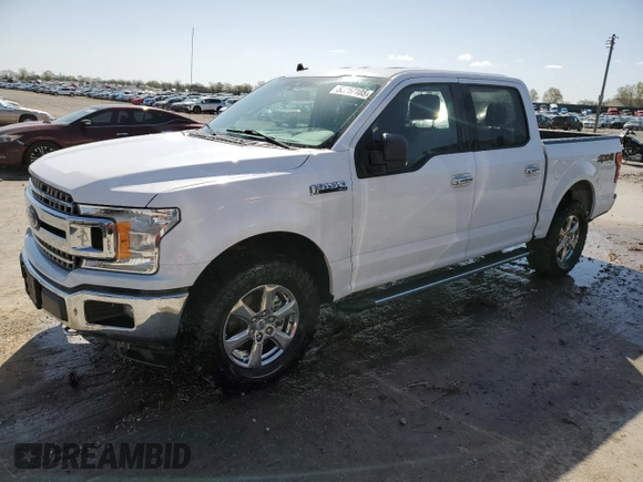 2019 Ford F-150 XL with VIN 1FTEW1E57KKE02961, listed as a Copart auction lot 52257105 with 117,296 mi miles and Salvage Title. Bid and sale history available at carsss.com. Image 1.