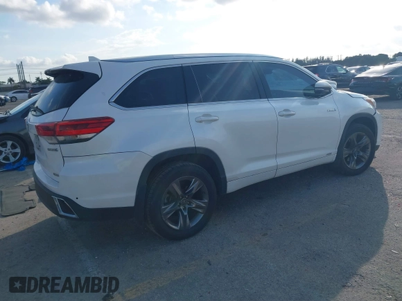 2018 Toyota Highlander Hybrid Limited z VIN 5TDDGRFH7JS040072, wystawiony jako IAAI lot #41490441 z przebiegiem 121 677 mil mil oraz . Historia ofert i sprzedaży dostępna na DreamBid. Obrazek 4.