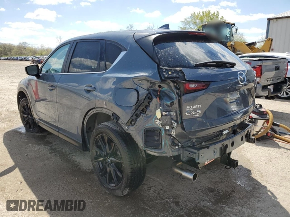 2024 Mazda CX-5 S Carbon Edition with VIN JM3KFBCL4R0460307, listed as a Copart auction lot 49671115 with 17,257 mi miles and Salvage Title. Bid and sale history available at DreamBid. Image 2.