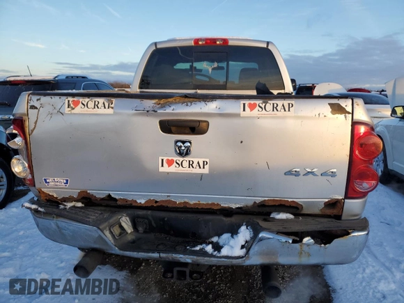 2007 Dodge Ram 2500 SLT with VIN 1D7KS28D87J577164, listed as a Copart auction lot 85691694 with 112,855 mi miles and Salvage Title. Bid and sale history available at carsss.com. Image 6.