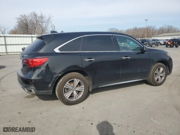 2020 Acura MDX with VIN 5J8YD3H34LL014009, listed as a Copart auction lot 43916575 with 46,229 mi miles and Salvage Title. Bid and sale history available at carsss.com. Image 3.
