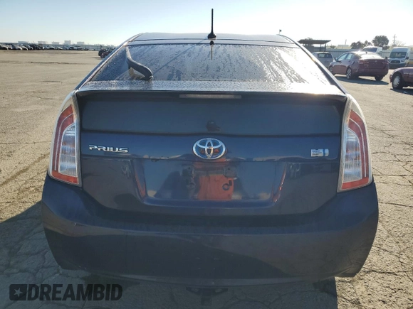 2013 Toyota Prius One with VIN JTDKN3DU5D0351775, listed as a Copart auction lot 50271345 with 169,628 mi miles and Salvage Title. Bid and sale history available at carsss.com. Image 6.