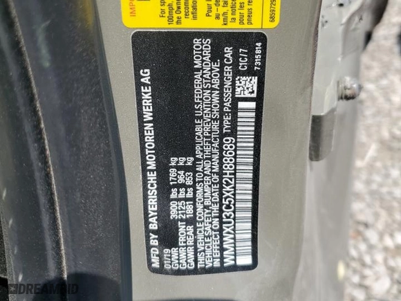 2019 MINI Hardtop 4 Door Cooper S with VIN WMWXU3C5XK2H88689, listed as a Copart auction lot 65953914 with 34,307 mi miles and Salvage Title. Bid and sale history available at carsss.com. Image 14.
