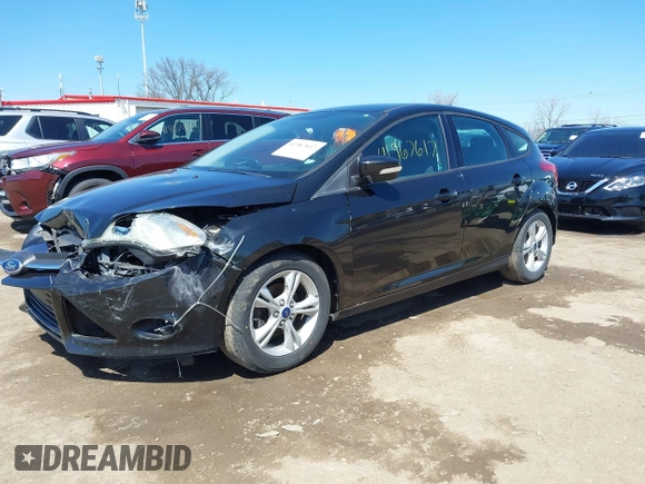2014 Ford Focus SE with VIN 1FADP3K20EL428918, listed as a IAAI auction lot 41967617 with 114,386 mi miles. Bid and sale history available at carsss.com. Image 2.
