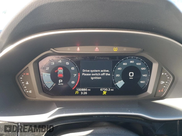 2021 Audi Q3 S line Premium with VIN WA1DECF39M1024927, listed as a Copart auction lot 41340675 with 100,886 mi miles and Salvage Title. Bid and sale history available at carsss.com. Image 9.