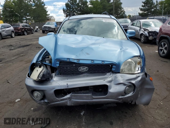 2003 Hyundai Santa Fe LX with VIN KM8SC73EX3U495459, listed as a Copart auction lot 68566604 with 155,841 mi miles and Salvage Title. Bid and sale history available at carsss.com. Image 5.