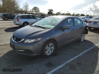 2014 Honda Civic Sedan LX with VIN 19XFB2F55EE238167, listed as a Copart auction lot 44613925 with 105,645 mi miles and Salvage Title. Bid and sale history available at carsss.com. Image 1.