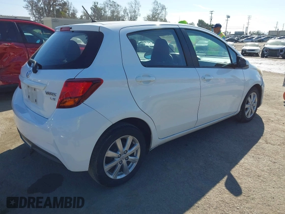 2015 Toyota Yaris L with VIN VNKKTUD34FA051863, listed as a IAAI auction lot 41615246 with 103,728 mi miles. Bid and sale history available at carsss.com. Image 4.