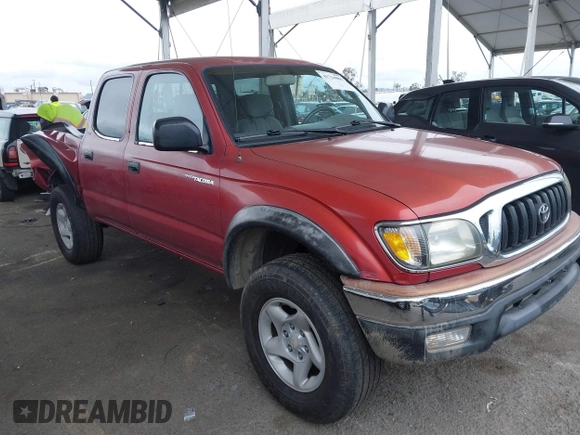 2002 Toyota Tacoma PreRunner with VIN 5TEGN92N42Z044759, listed as a IAAI auction lot 41724886 with 252,215 mi miles and . Bid and sale history available at DreamBid. Image 1.