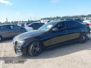 2019 Mercedes-Benz E-Class E 300 with VIN WDDZF4JB9KA586634, listed as a IAAI auction lot 41685266 with 97,296 mi miles. Bid and sale history available at carsss.com. Image 2.