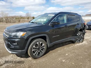 2022 Jeep Compass High Altitude z VIN 3C4NJDCB5NT224544, wystawiony jako Copart lot #49368335 z przebiegiem 18 094 mil mil oraz Szkoda całkowita • Salvage title. Historia ofert i sprzedaży dostępna na DreamBid. Obrazek 1.