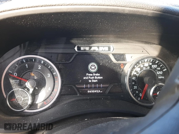 2019 Ram 3500 Laramie with VIN 3C63R3ML9KG542969, listed as a Copart auction lot 75699684 with 63,045 mi miles and Salvage Title. Bid and sale history available at carsss.com. Image 9.