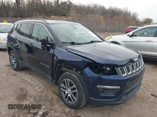 2018 Jeep Compass Altitude with VIN 3C4NJDBB8JT142514, listed as a IAAI auction lot 41528444 with 102,874 mi miles and . Bid and sale history available at carsss.com. Image 1.