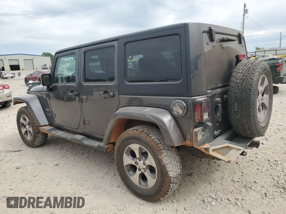2016 Jeep Wrangler Unlimited Sahara with VIN 1C4BJWEGXGL264740, listed as a Copart auction lot 57225115 with 183,647 mi miles and Salvage title. Bid and sale history available at DreamBid. Image 2.