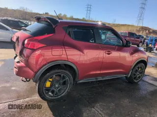 2013 Nissan Juke SV with VIN JN8AF5MV9DT211373, listed as a Copart auction lot 53078655 with Not Provided miles and Salvage Title. Bid and sale history available at carsss.com. Image 3.