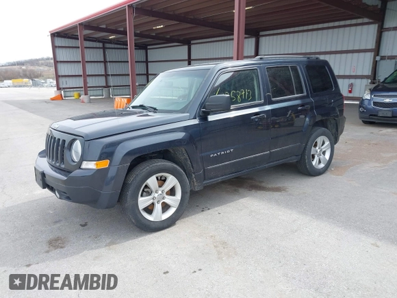 2014 Jeep Patriot Sport with VIN 1C4NJRBB8ED820851, listed as a IAAI auction lot 41858713 with 155,340 mi miles and . Bid and sale history available at carsss.com. Image 2.