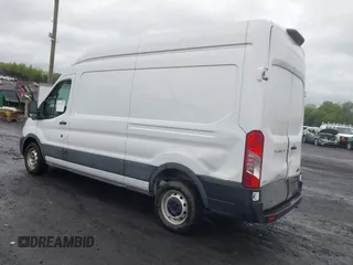 2021 Ford Transit Cargo with VIN 1FTBW1X84MKA98047, listed as a IAAI auction lot 42313747 with 65,600 mi miles and . Bid and sale history available at DreamBid. Image 3.