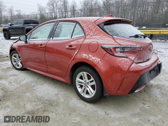 2019 Toyota Corolla Hatchback SE with VIN JTNK4RBE9K3043422, listed as a Copart auction lot 45981015 with 90,124 mi miles and Salvage Title. Bid and sale history available at carsss.com. Image 2.