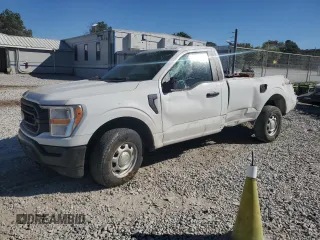 2022 Ford F-150 XL with VIN 1FTMF1EB5NKE26035, listed as a Copart auction lot 76379644 with 21,168 mi miles and Salvage title. Bid and sale history available at DreamBid. Image 1.