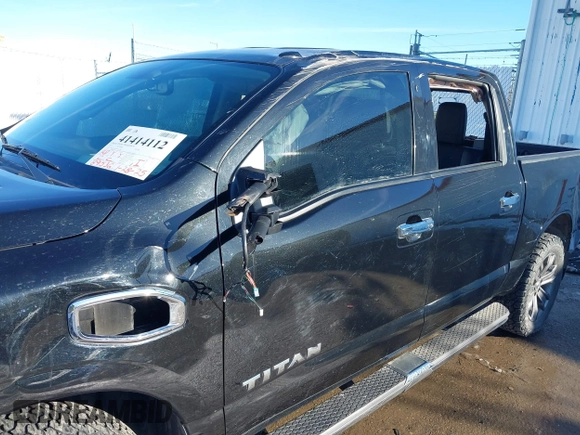 2017 Nissan Titan SV with VIN 1N6AA1E50HN505382, listed as a IAAI auction lot 41414112 with 89,536 mi miles and . Bid and sale history available at DreamBid. Image 12.