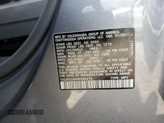 2021 Volkswagen Atlas SE with VIN 1V2JP2CAXMC562278, listed as a Copart auction lot 68907783 with 57,966 mi miles and . Bid and sale history available at DreamBid. Image 15.