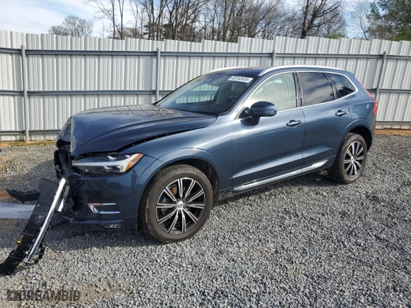 2021 Volvo XC60 Inscription with VIN YV4102DL0M1851765, listed as a Copart auction lot 49743455 with 56,113 mi miles and Salvage Title. Bid and sale history available at carsss.com. Image 1.