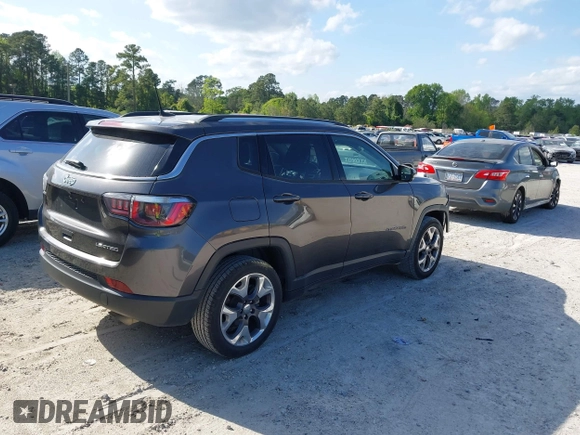 2020 Jeep Compass Limited with VIN 3C4NJCCB4LT218595, listed as a IAAI auction lot 42017002 with 90,737 mi miles and . Bid and sale history available at DreamBid. Image 4.
