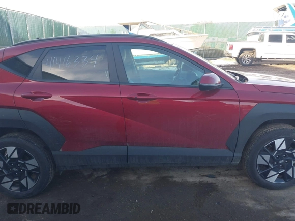 2024 Hyundai Kona SEL with VIN KM8HBCAB4RU077633, listed as a IAAI auction lot 41416334 with 12,781 mi miles. Bid and sale history available at carsss.com. Image 14.