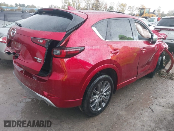 2024 Mazda CX-5 2.5 Turbo Signature with VIN JM3KFBXY0R0360694, listed as a IAAI auction lot 40604980 with 7,193 mi miles. Bid and sale history available at carsss.com. Image 4.