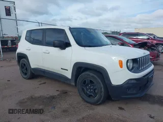 2017 Jeep Renegade Sport with VIN ZACCJAAB1HPF44805, listed as a IAAI auction lot 42797603 with 171,483 mi miles and . Bid and sale history available at DreamBid. Image 1.