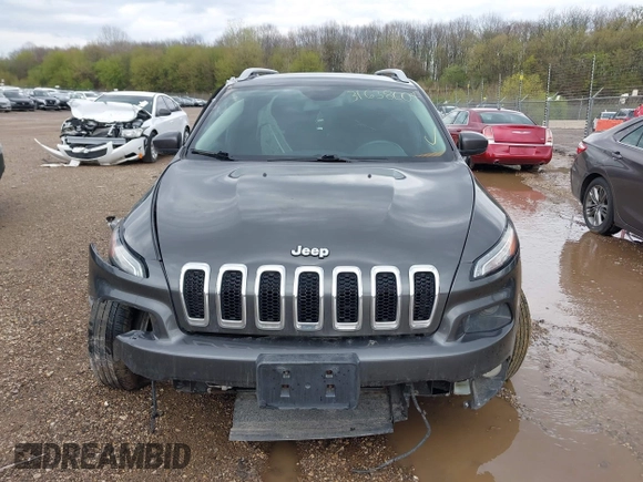 2014 Jeep Cherokee Altitude with VIN 1C4PJMCB2EW181848, listed as a IAAI auction lot 41638004 with 175,813 mi miles. Bid and sale history available at carsss.com. Image 12.