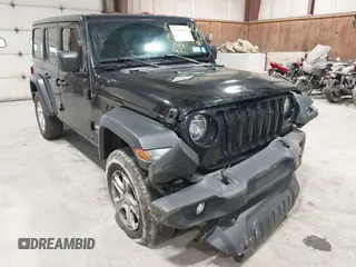 2019 Jeep Wrangler Unlimited Sport Altitude with VIN 1C4HJXDGXKW505396, listed as a IAAI auction lot 42039985 with 146,178 mi miles and . Bid and sale history available at DreamBid. Image 6.