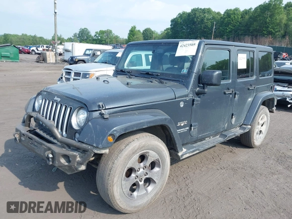2017 Jeep Wrangler Unlimited Sahara with VIN 1C4BJWEG4HL518945, listed as a IAAI auction lot 42423505 with 155,828 mi miles and . Bid and sale history available at DreamBid. Image 17.