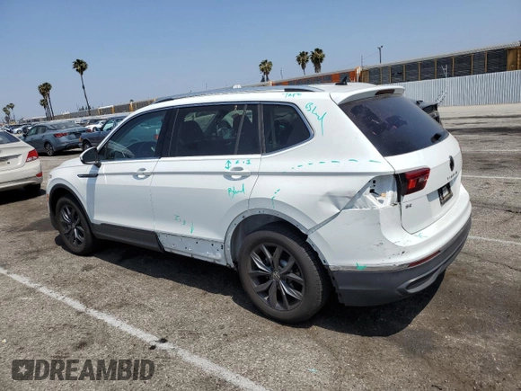 2024 Volkswagen Tiguan SE z VIN 3VVNB7AX3RM099753, wystawiony jako Copart lot #58601645 z przebiegiem 6 170 mil mil oraz Szkoda całkowita • Salvage title. Historia ofert i sprzedaży dostępna na DreamBid. Obrazek 2.