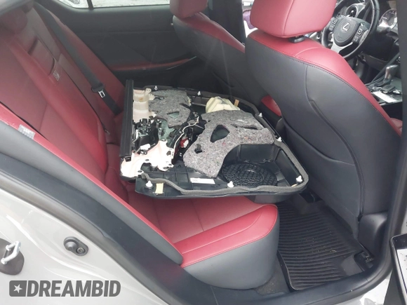 2024 Lexus IS 350 F Sport with VIN JTHBZ1E22R5035541, listed as a IAAI auction lot 41060031 with 8,390 mi miles and . Bid and sale history available at DreamBid. Image 12.