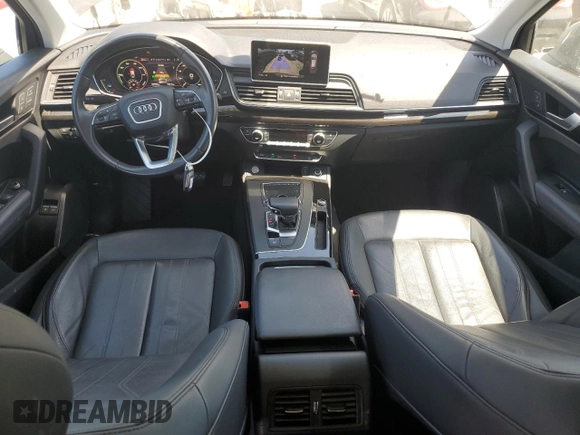 2020 Audi Q5 Premium Plus with VIN WA1E2AFY6L2068292, listed as a Copart auction lot 66568444 with 43,992 mi miles and Salvage title. Bid and sale history available at DreamBid. Image 8.