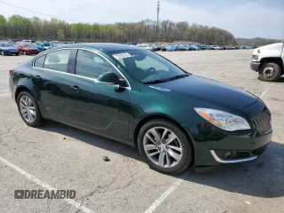 2015 Buick Regal with VIN 2G4GK5EX6F9256987, listed as a Copart auction lot 52890705 with 132,404 mi miles and Salvage title. Bid and sale history available at DreamBid. Image 4.