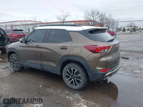 2021 Chevrolet TrailBlazer ACTIV with VIN KL79MSSL1MB024068, listed as a IAAI auction lot 41377320 with 65,777 mi miles and . Bid and sale history available at DreamBid. Image 3.