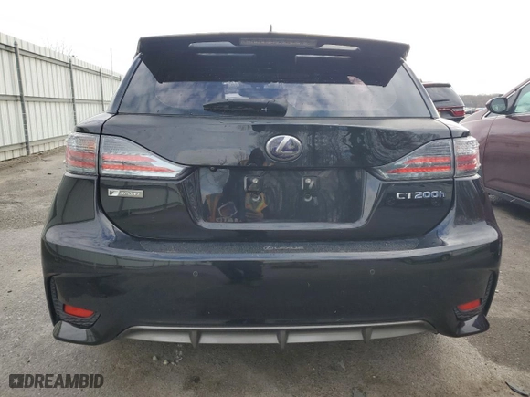 2016 Lexus CT 200h Hybrid with VIN JTHKD5BH2G2260989, listed as a Copart auction lot 48080135 with 46,793 mi miles and Salvage Title. Bid and sale history available at carsss.com. Image 6.