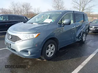 2013 Nissan Quest LE with VIN JN8AE2KP2D9066986, listed as a IAAI auction lot 41022861 with 122,869 mi miles. Bid and sale history available at carsss.com. Image 2.