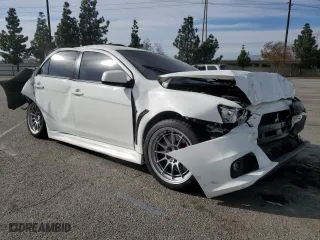 2014 Mitsubishi Lancer Evolution GSR with VIN JA32W8FV2EU019253, listed as a Copart auction lot 86615084 with 104894 miles and Salvage Title. Bid and sale history available at carsss.com. Image 4.