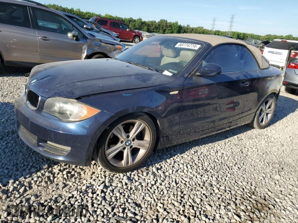 2010 BMW 1 Series 128i with VIN WBAUL7C5XAVJ78363, listed as a Copart auction lot 58774774 with 206,569 mi miles and Clean title. Bid and sale history available at DreamBid. Image 1.