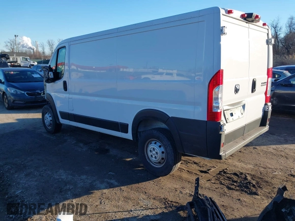 2023 Ram ProMaster Cargo with VIN 3C6LRVAG2PE540096, listed as a IAAI auction lot 41654729 with 17,568 mi miles and . Bid and sale history available at DreamBid. Image 3.