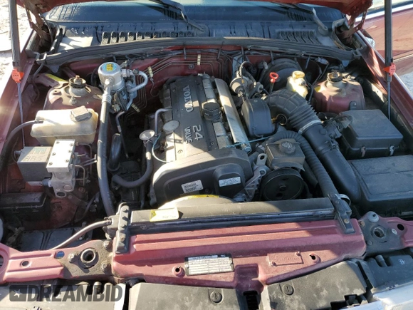 1996 Volvo 960 with VIN YV1KS9603T1095676, listed as a Copart auction lot 53124405 with 134,942 mi miles and Salvage title. Bid and sale history available at DreamBid. Image 11.