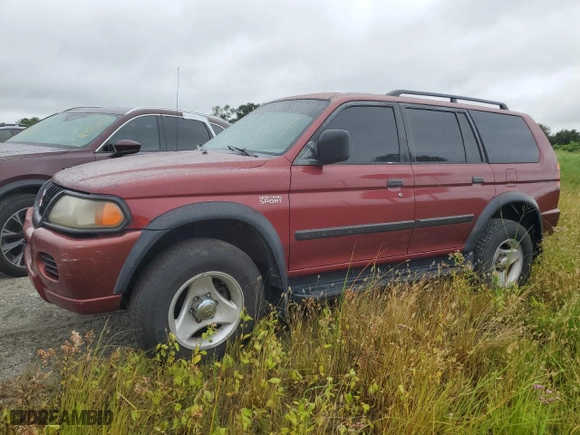 2001 Mitsubishi Montero Sport ES with VIN JA4LS21H01P063609, listed as a Copart auction lot 74446394 with NaN miles and Salvage Title. Bid and sale history available at carsss.com. Image 1.