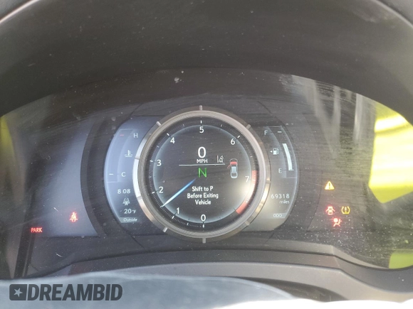 2018 Lexus IS with VIN JTHC81D27J5032518, listed as a Copart auction lot 45505645 with 69,318 mi miles and Salvage Title. Bid and sale history available at carsss.com. Image 9.