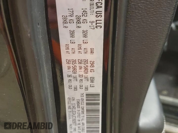 2018 Dodge Durango Citadel Anodized Platinum with VIN 1C4RDJEGXJC182877, listed as a Copart auction lot 83068134 with 84,545 mi miles and Salvage title. Bid and sale history available at DreamBid. Image 15.