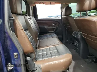 2017 Nissan Titan SL with VIN 1N6AA1E6XHN536129, listed as a Copart auction lot 60496415 with 132,269 mi miles and Salvage title. Bid and sale history available at DreamBid. Image 10.
