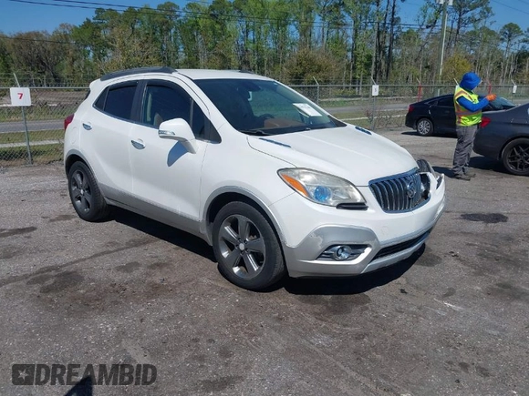2014 Buick Encore Leather with VIN KL4CJCSB0EB566644, listed as a IAAI auction lot 41877546 with 66,113 mi miles. Bid and sale history available at carsss.com. Image 1.